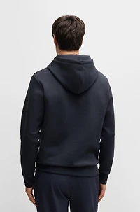 Regular-fit hoodie with logo print