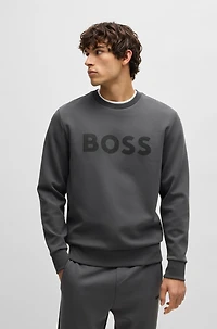 Regular-fit sweatshirt with logo print