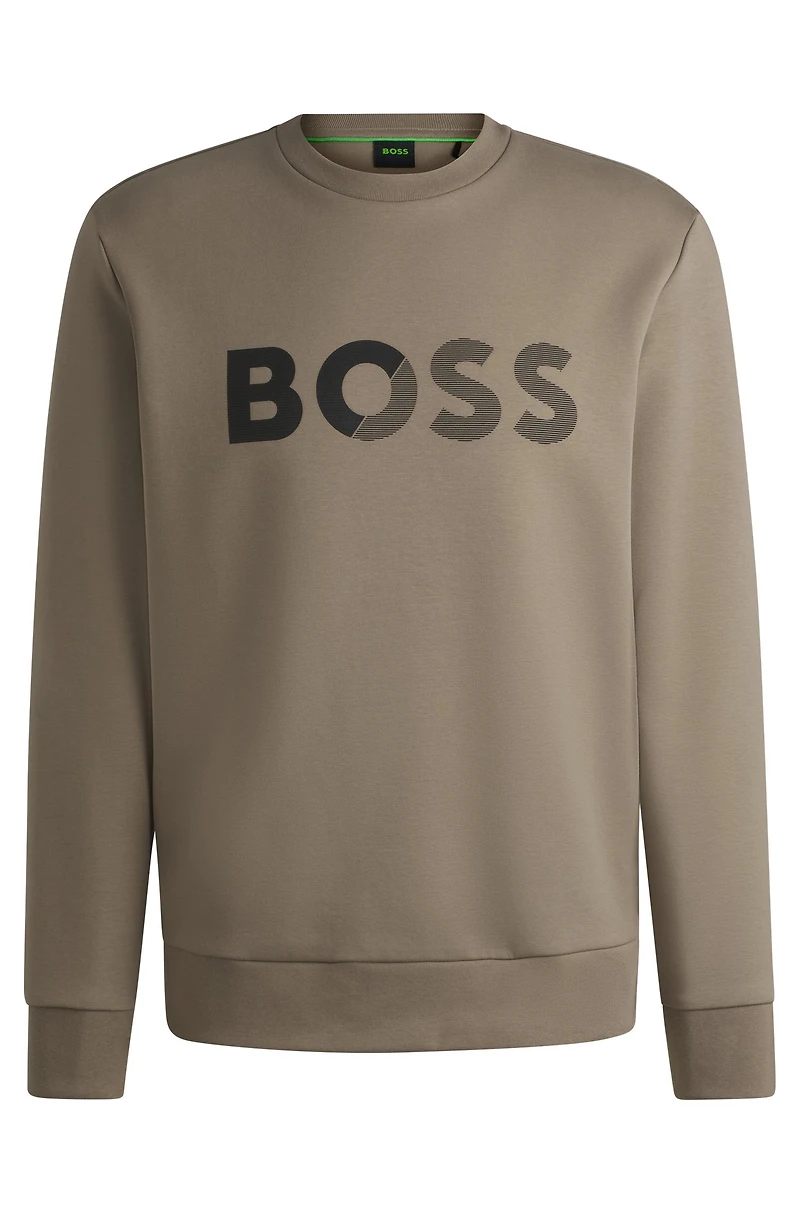 Regular-fit sweatshirt with logo print