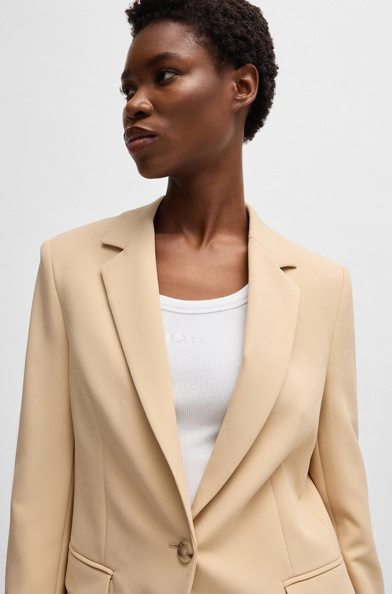 Fitted blazer stretch fabric