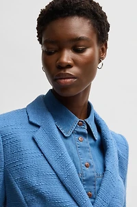 Slim-fit blazer tweed