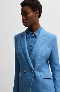 Slim-fit blazer tweed