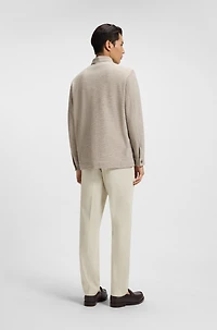 Relaxed-fit overshirt patterned fabric