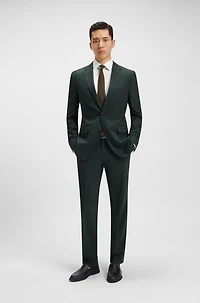 Logo-detail moccasins tumbled leather