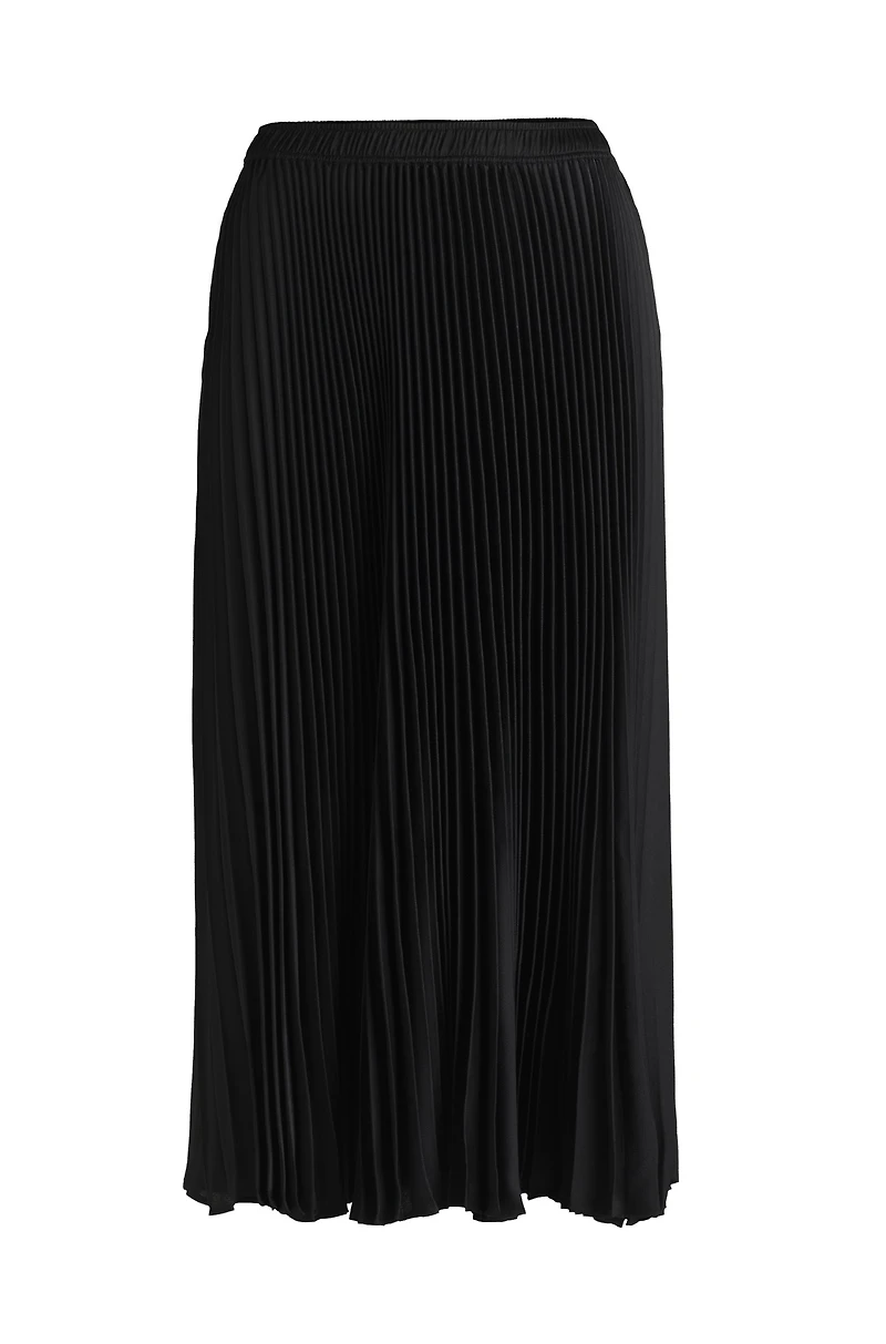 Plissé skirt with micro print