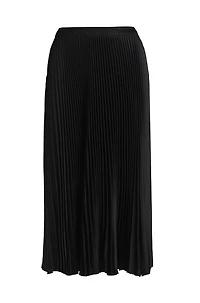 Plissé skirt with micro print