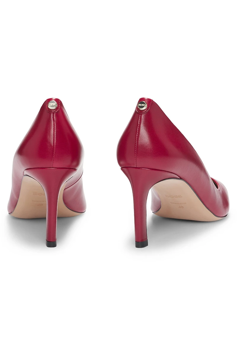 Heeled pumps nappa leather