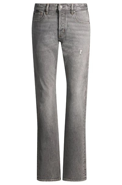 Regular-fit jeans gray stretch denim