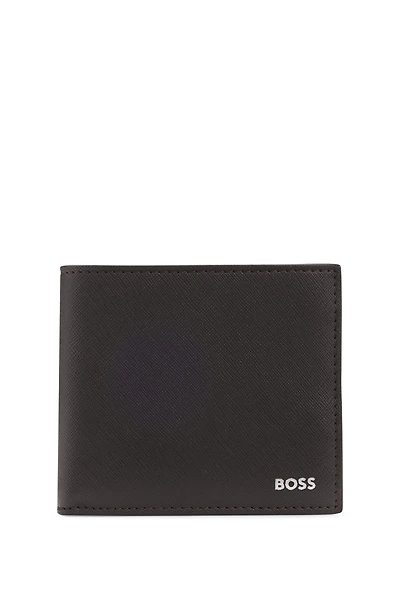 Wallet with silver-foil logo