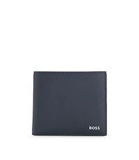 Wallet with silver-foil logo