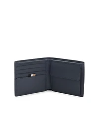 Wallet with silver-foil logo