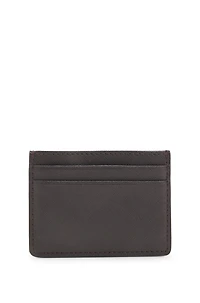 Card holder with foil-embossed logo