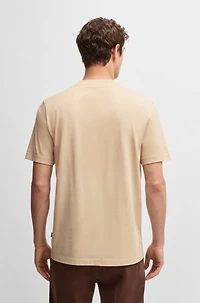 Cotton-jersey T-shirt with logo artwork