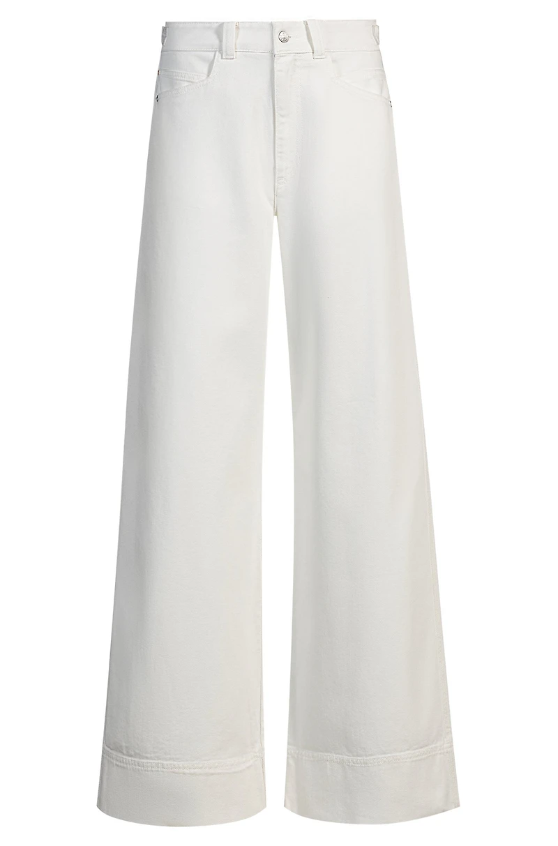 Relaxed-fit trousers cotton twill