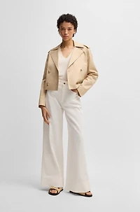 Relaxed-fit trousers cotton twill