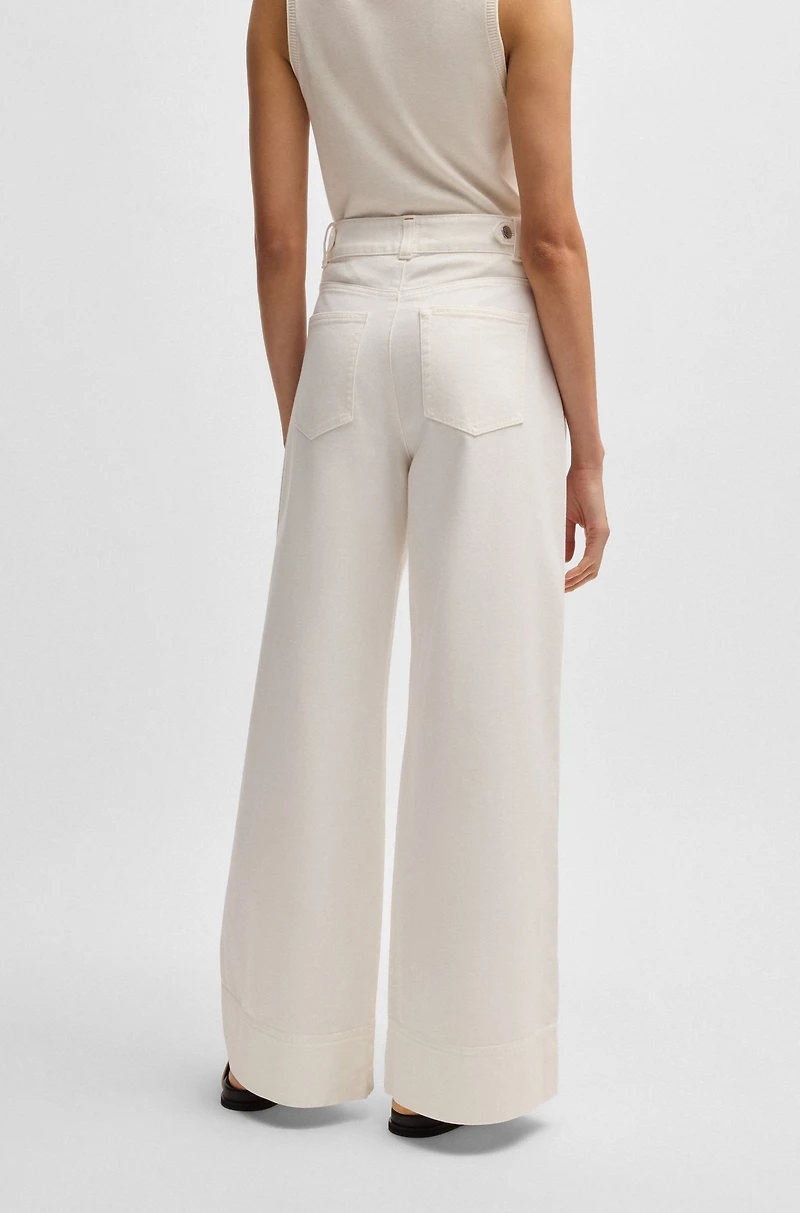 Relaxed-fit trousers cotton twill
