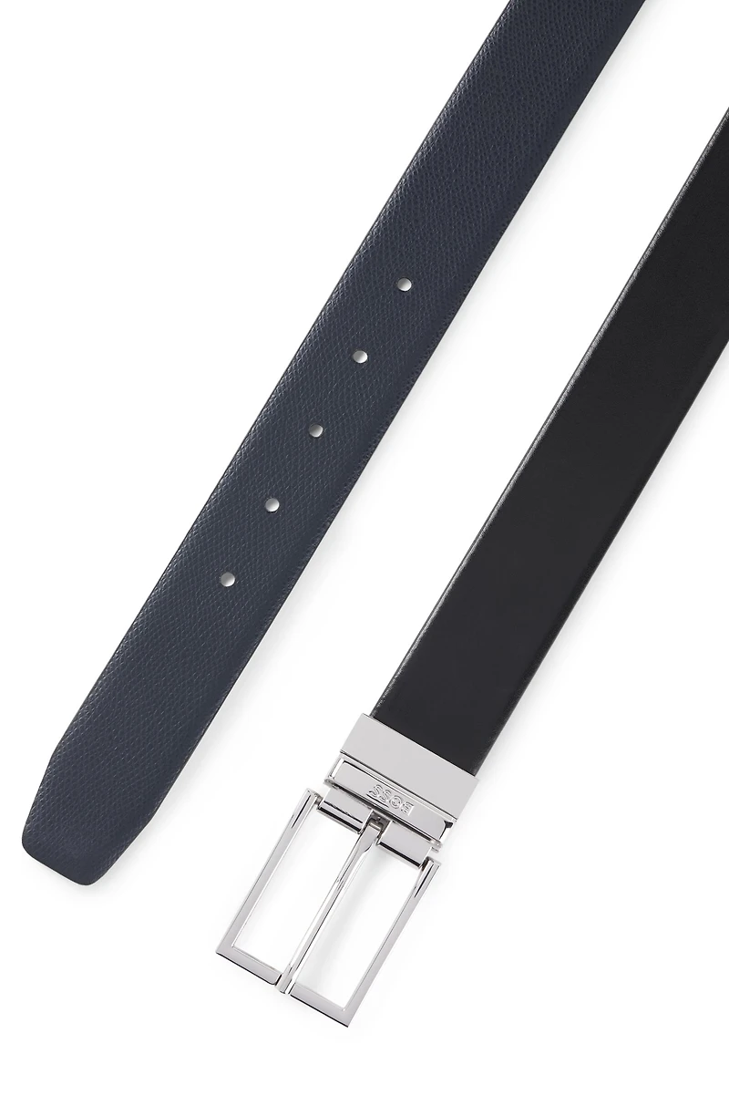 Reversible belt Italian leather