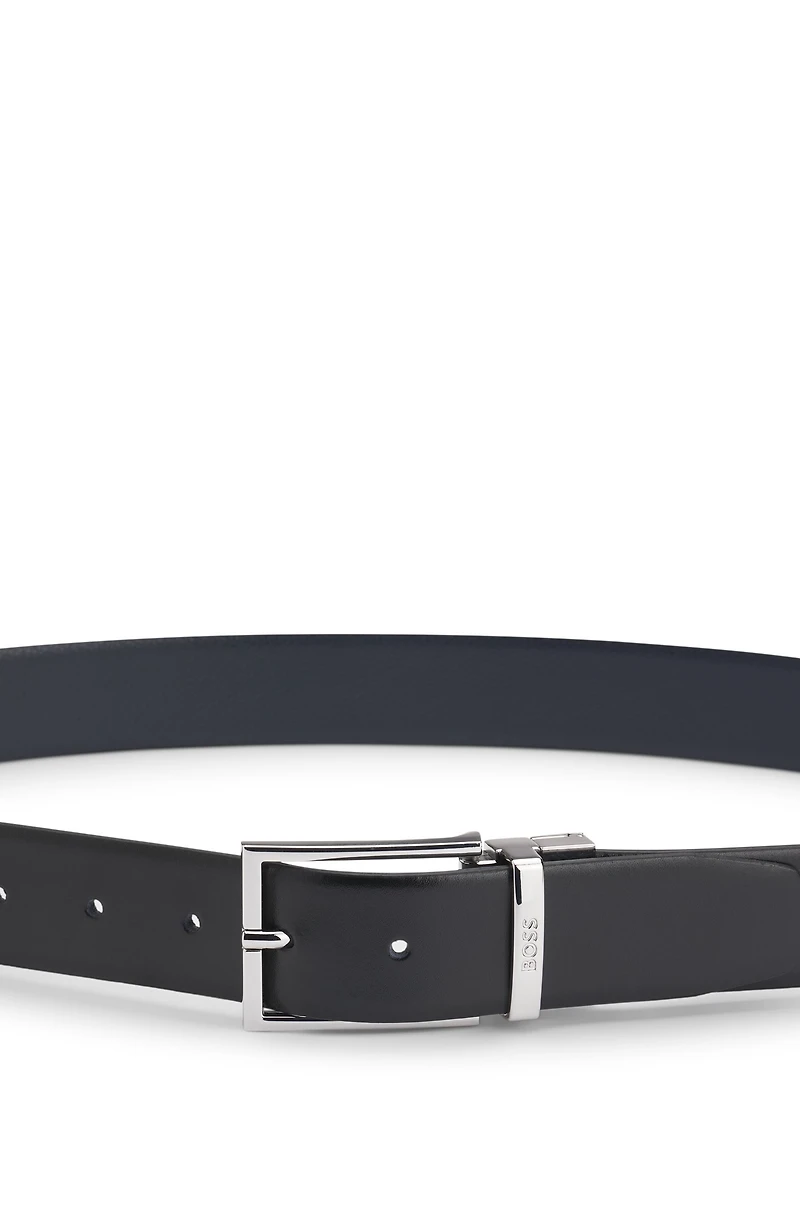 Reversible belt Italian leather