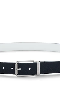Reversible belt in Italian leather
