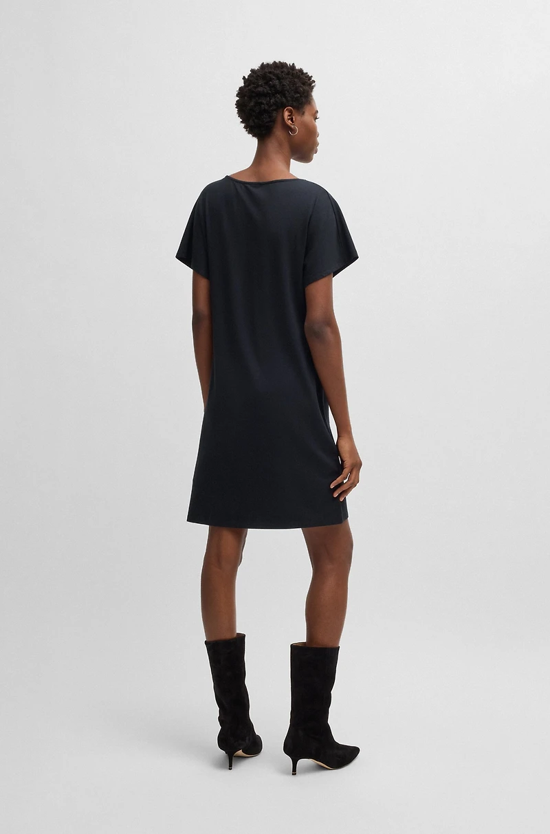 T-shirt dress with crystal logo