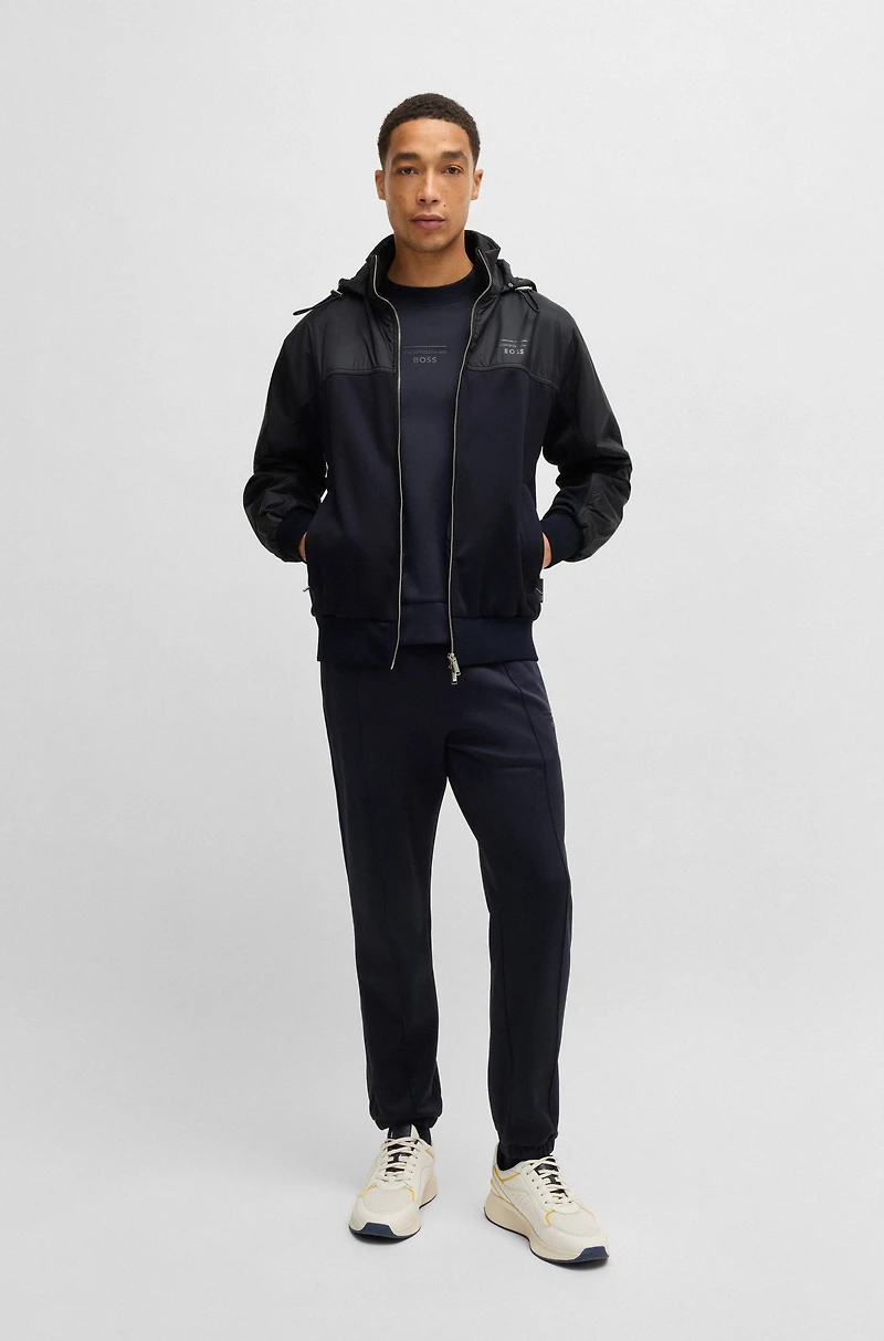 Porsche x BOSS hoodie with two-way zip