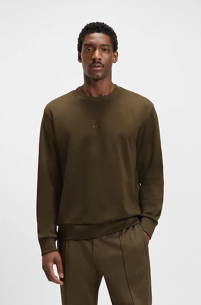 Porsche x BOSS relaxed-fit sweatshirt with special branding