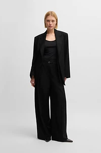 Oversize-fit blazer wool