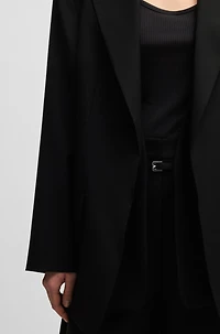 Oversize-fit blazer wool