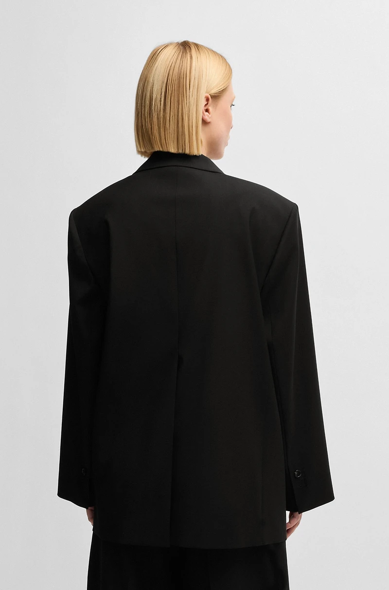 Oversize-fit blazer wool