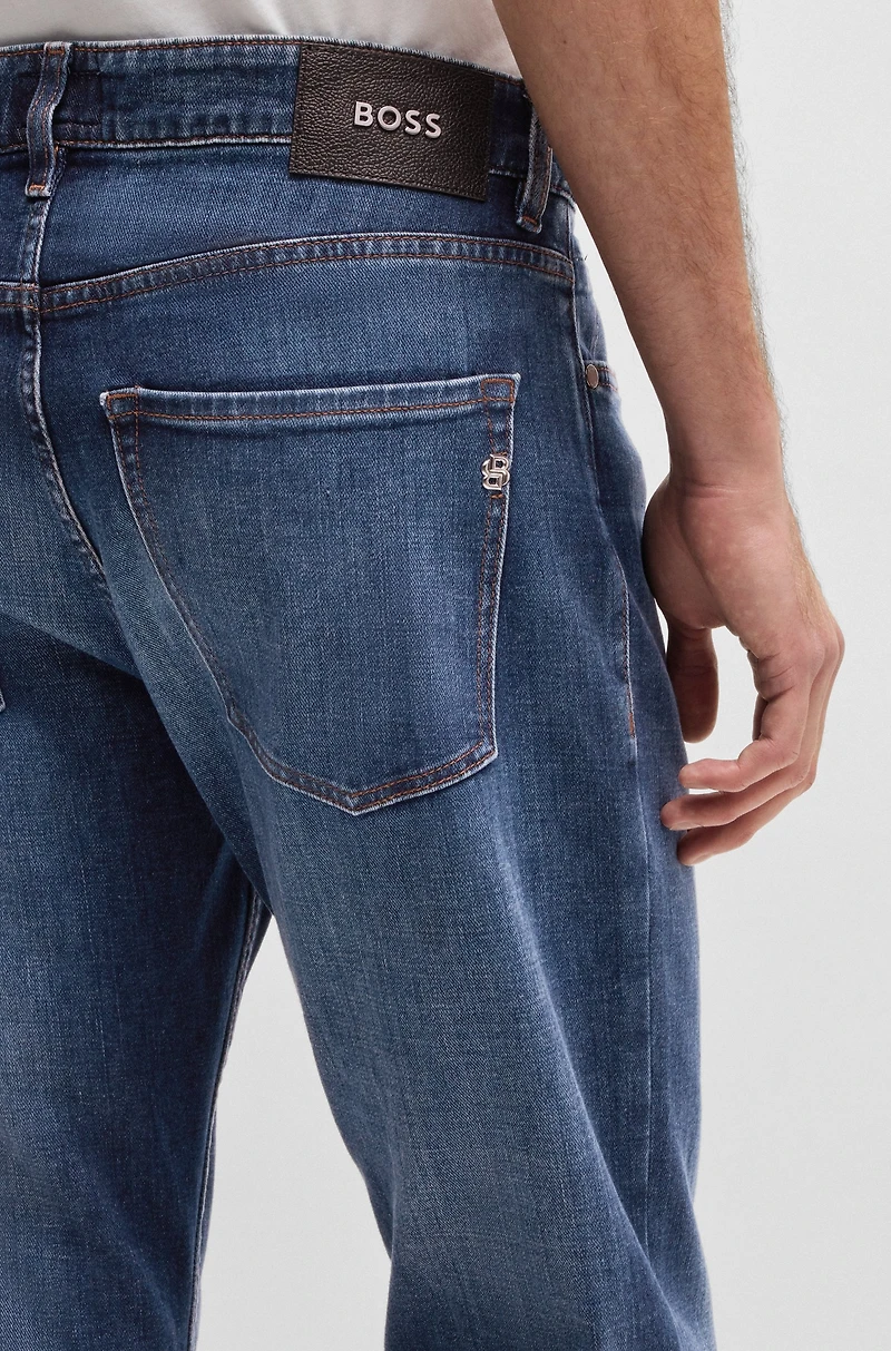 Delaware slim-fit jeans blue comfort-stretch denim