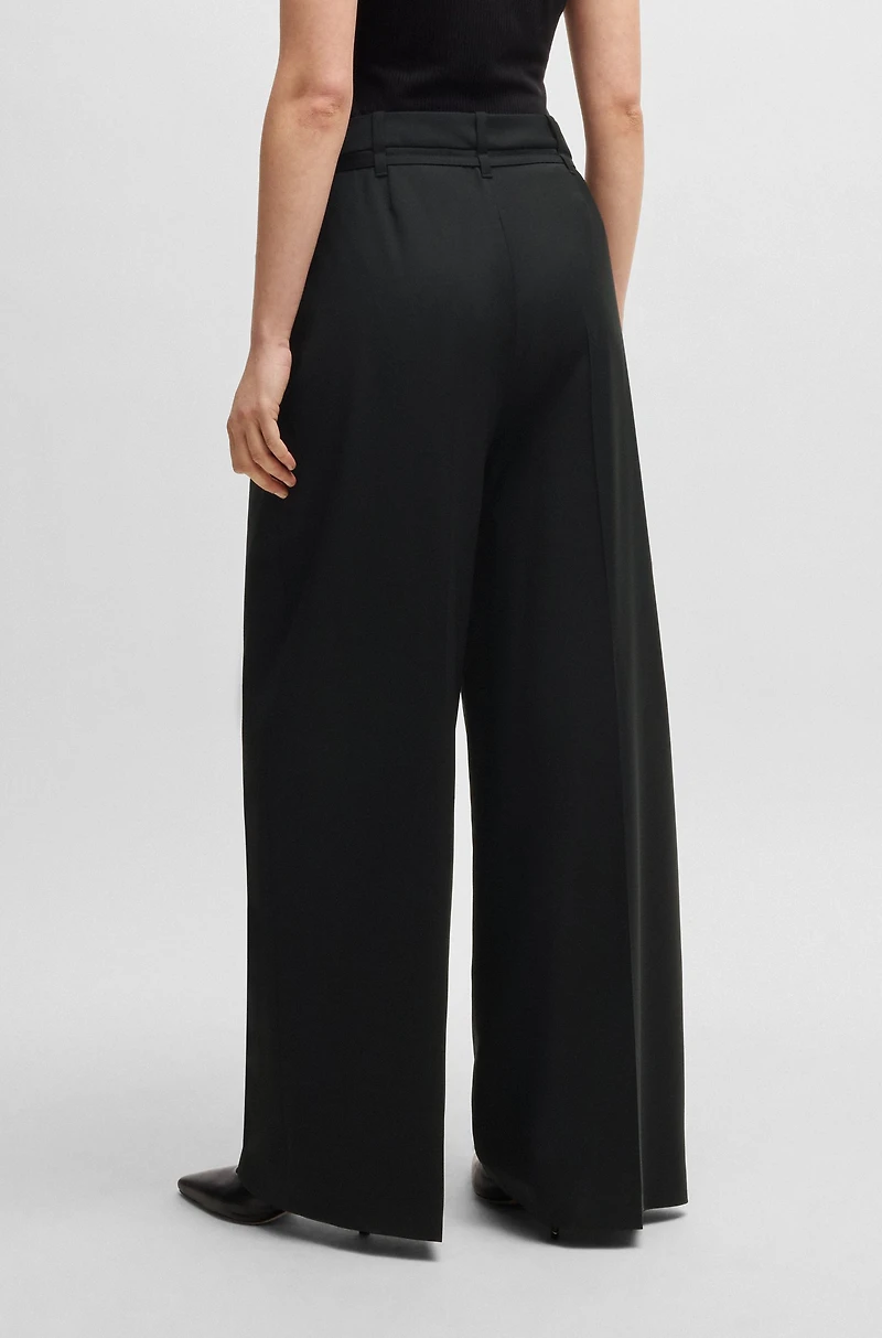 Relaxed-fit trousers virgin wool