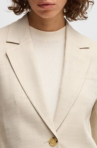 Tailored jacket melange stretch fabric