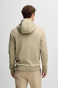 hoodie with striped structure