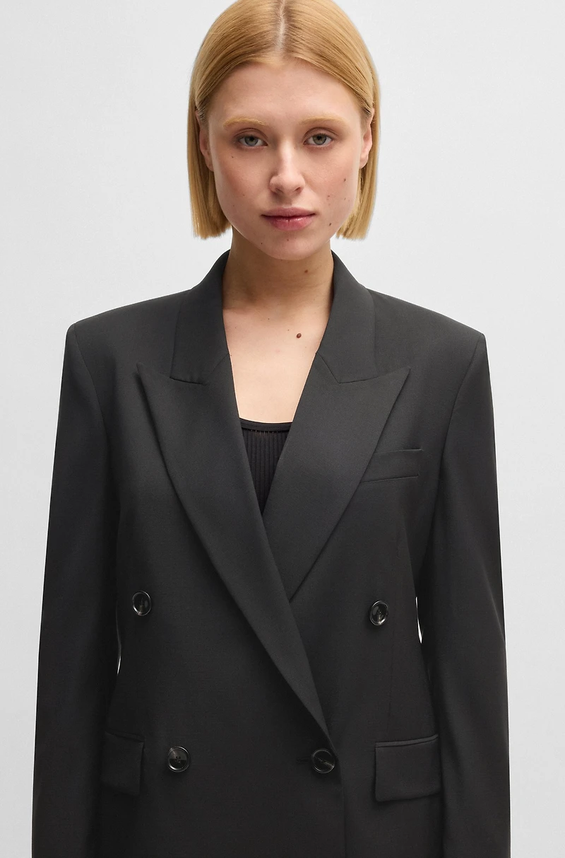 Regular-fit blazer virgin wool