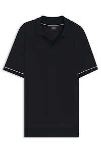 Sweater with Johnny collar
