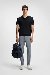 Sweater with Johnny collar
