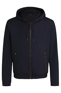 Regular-fit jacket with adjustable hood