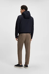 Regular-fit jacket with adjustable hood