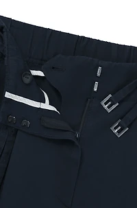 Relaxed-fit belted culottes with wide leg
