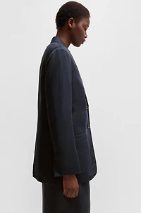 Relaxed-fit blazer with two-button closure