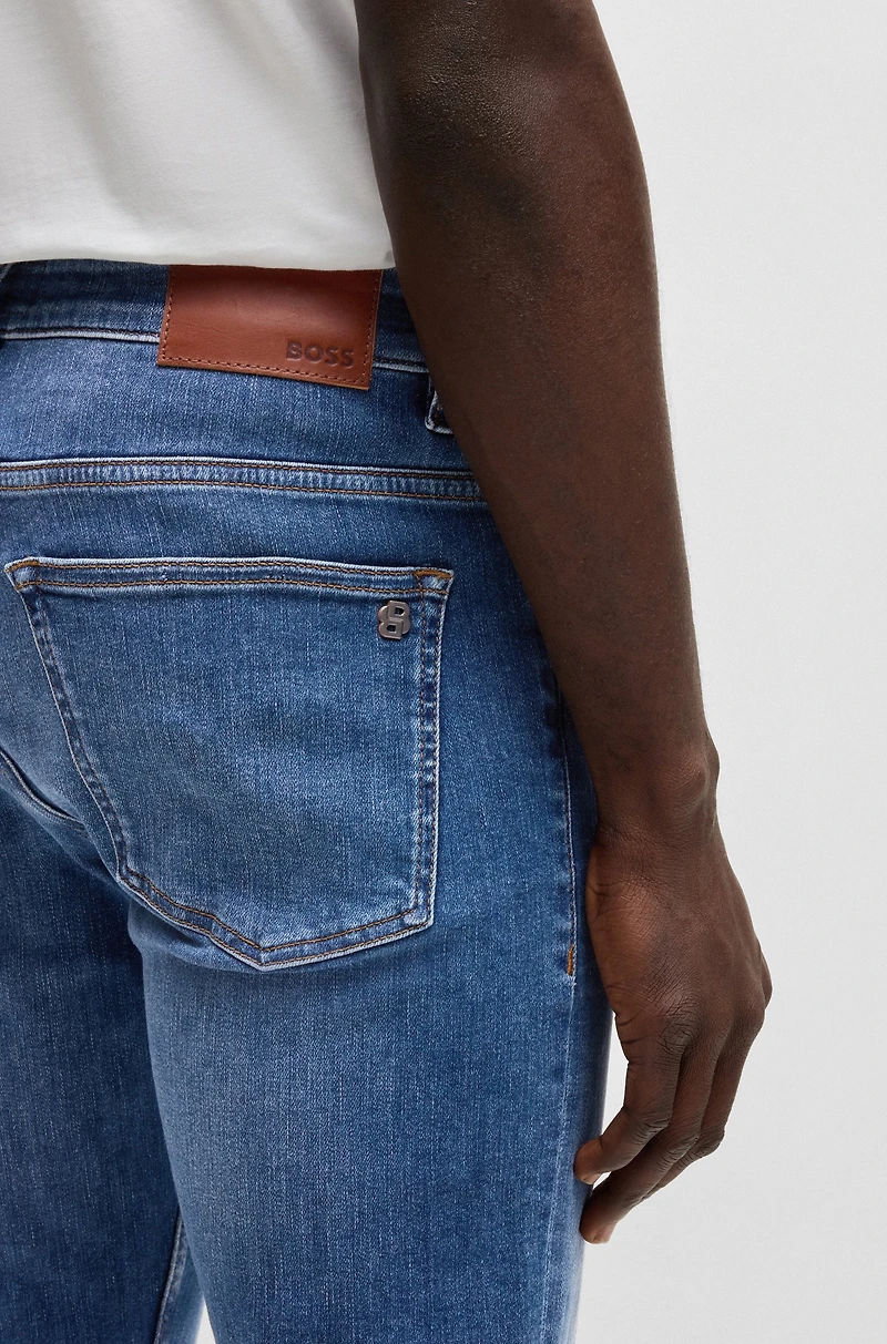 Delaware slim-fit jeans blue soft-motion denim