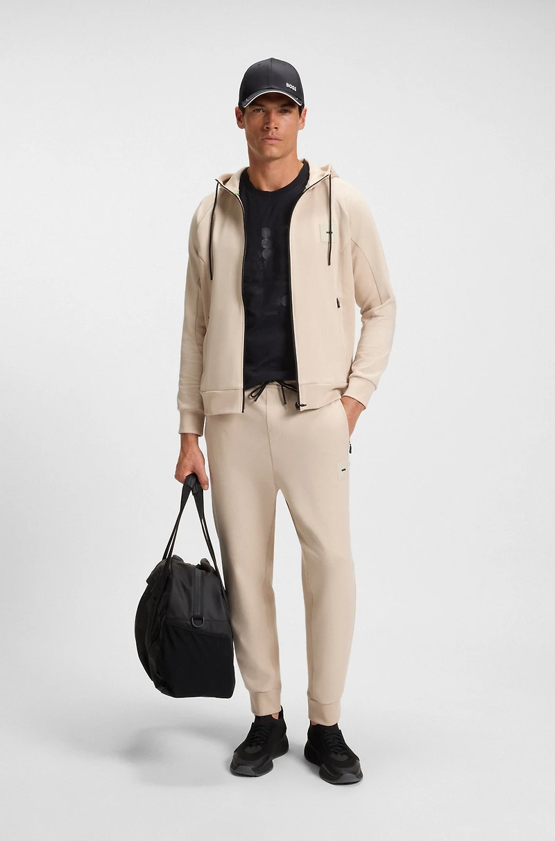 Interlock-cotton T-shirt with circle artwork