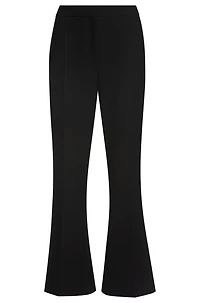 Slim-fit trousers with bootcut leg