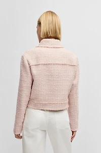 Regular-fit tweed jacket