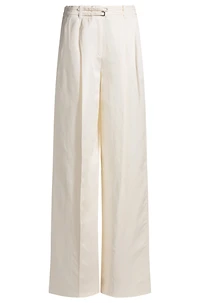 Relaxed-fit trousers with wide leg