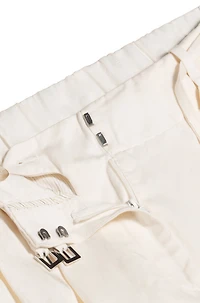 Relaxed-fit trousers with wide leg