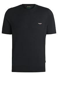 BOSS x ASTON MARTIN knit T-shirt silk and cotton