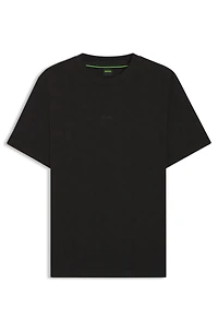 Relaxed-fit T-shirt cotton with circle jacquard