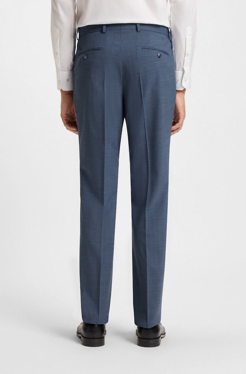 Regular-fit suit patterned stretch cloth