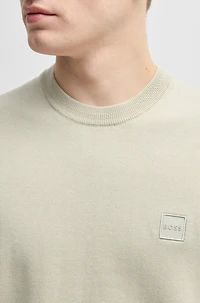 Knit T-shirt cotton and cashmere